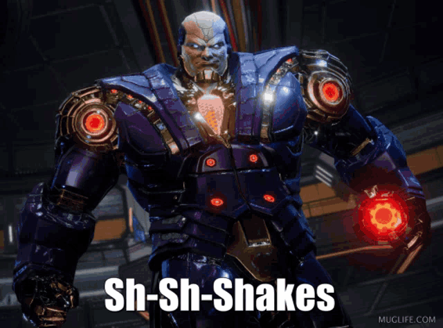 a picture of a robot that says sh-sh-shakes on it