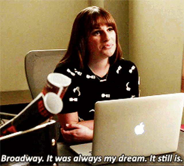 Glee Rachel Berry GIF - Glee Rachel Berry Broadway GIFs