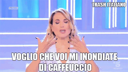 Trash Italiano Caffeuccio GIF - Trash Italiano Caffeuccio Barbara Durso GIFs