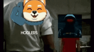 a man wearing a shirt that says hodlers next to a picture of a man in a hoodie