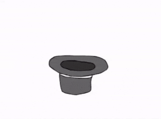a cartoon of kirby sitting on a cardboard box with his mouth open
