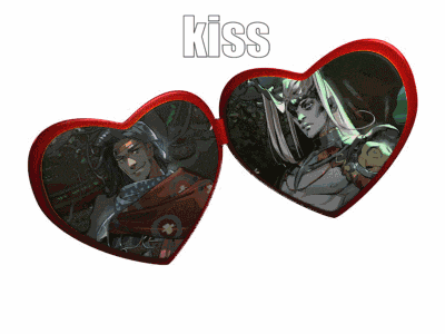 a pair of red heart shaped sunglasses with a picture of a man on them