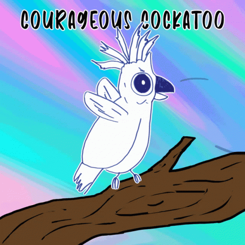 Courageous Cockatoo Veefriends GIF - Courageous Cockatoo Veefriends Brave GIFs