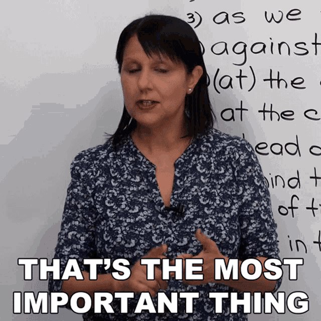 Thats The Most Important Thing Rebecca GIF - Thats The Most Important Thing Rebecca Engvid GIFs