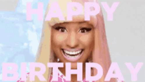 Happy Birthday Pink GIF - Happy Birthday Pink Nicki Minaj GIFs