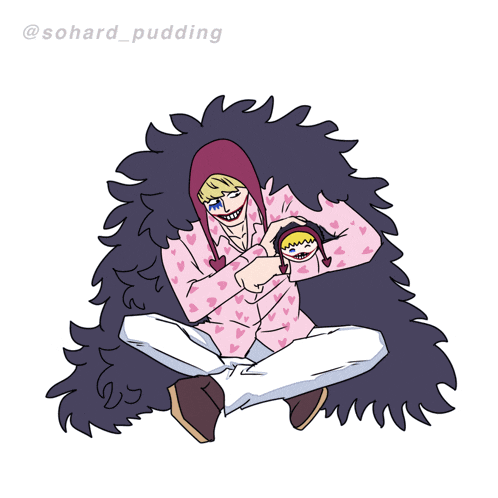 a drawing of a cartoon character with the name sohard_pudding written below it