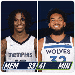 Memphis Grizzlies (33) Vs. Minnesota Timberwolves (41) First-second Period Break GIF - Nba Basketball Nba 2021 GIFs