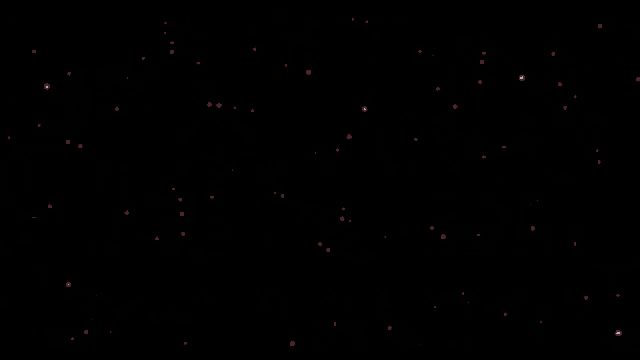 a red among us character is flying through space with the words im expo written below it