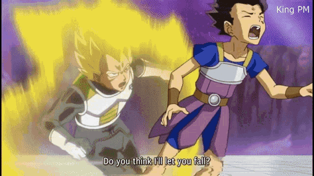 a cartoon character says do you think i ll let you fall