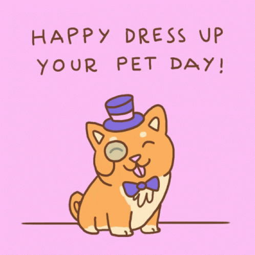 Pet Happy Pet Day GIF - Pet Happy Pet Day Dress Up Day GIFs