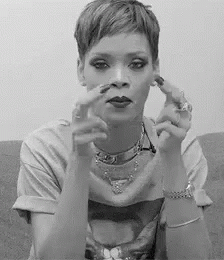 Rihanna Finger Gun GIF - Rihanna Finger Gun Stare GIFs