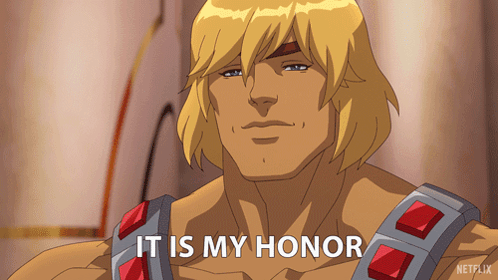 It Is My Honor He-man GIF - It Is My Honor He-man Masters Of The Universe Revolution GIFs