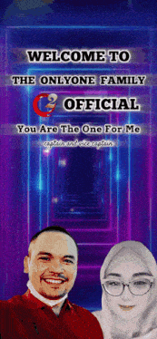 a welcome to the onlyone family official you are the one for me poster