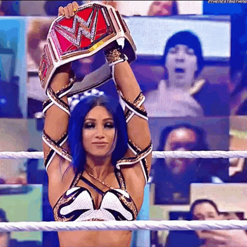 Sasha Banks Raw Womens Champion GIF - Sasha Banks Raw Womens Champion Entrance GIFs