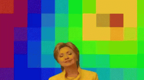 Hillary Clinton Color GIF - Hillary Clinton Color Rainbow GIFs
