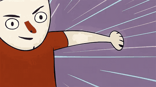 a cartoon character with an angry look on his face