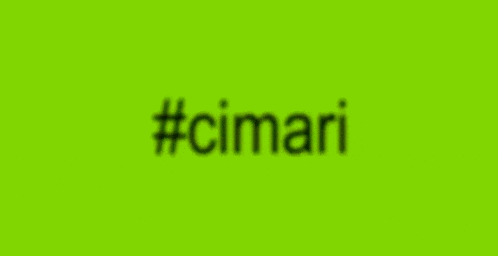 a green background with the words #cimari written on it