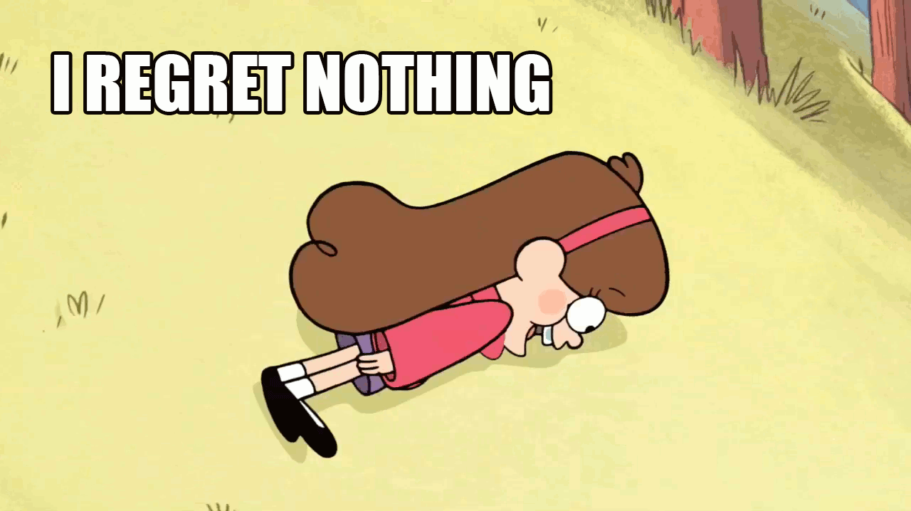 I Regret Nothing GIF - Gravity Falls Mabel Regret Nothing GIFs