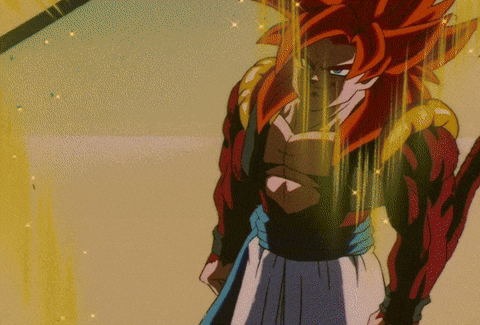 a close up of a cartoon character with orange hair