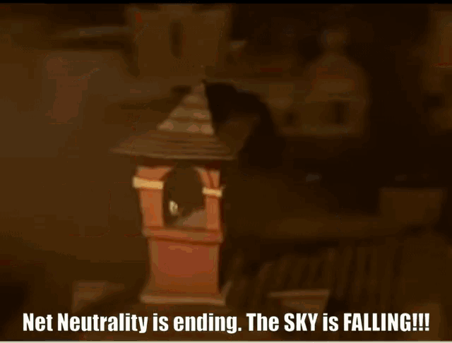Net Neutrality Chicken Little GIF - Net Neutrality Chicken Little Falling GIFs