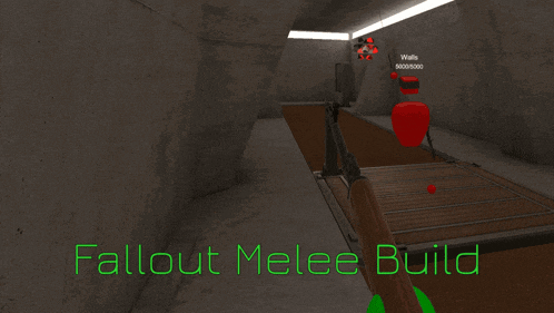 a video game called fallout melee build