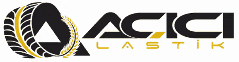 a black and gold logo for lastik acaci