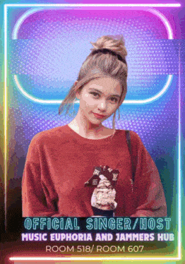 a poster for a singer / host named euphoria and jammers hub
