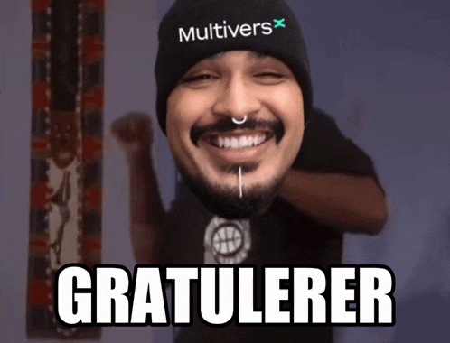 a man wearing a beanie that says multivers