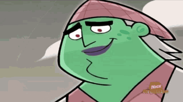 a cartoon character with a nick advertisement on the bottom right