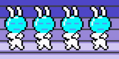 Alien Bunnies Space Rabbits GIF - Alien Bunnies Space Rabbits Warioware GIFs