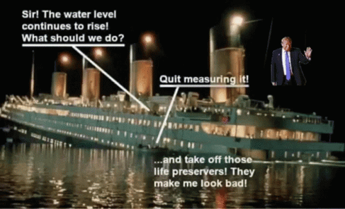 Donald Trump Quit Measuring It GIF - Donald Trump Quit Measuring It Sir The Water Level Continues To Rise GIFs