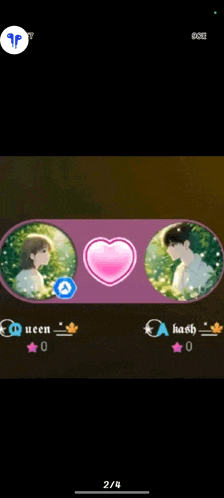 a picture of a girl and a boy with a heart and the words queen and hash