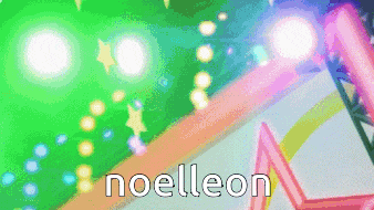 a pixel art of a stage with the name noelleon