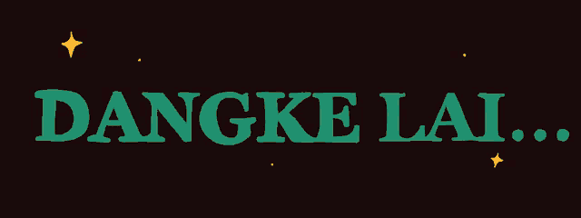 a black background with the words dangke lai