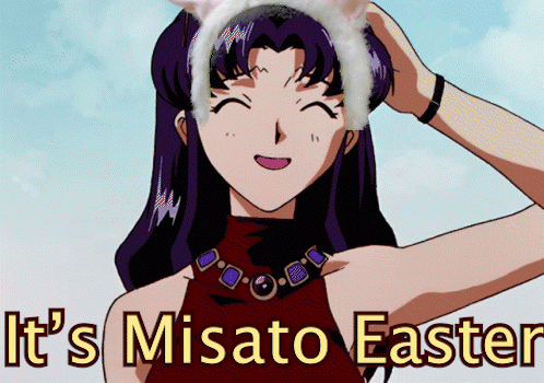 Easter Misato GIF - Easter Misato Misato Easter GIFs