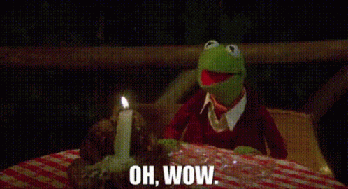 Kermit Oh Wow GIF - Kermit Oh Wow The Muppet Movie GIFs