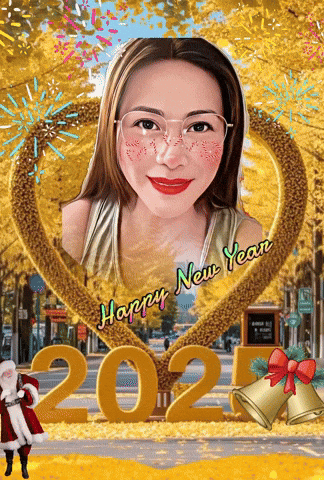 a happy new year greeting card with a woman 's face and the number 2022