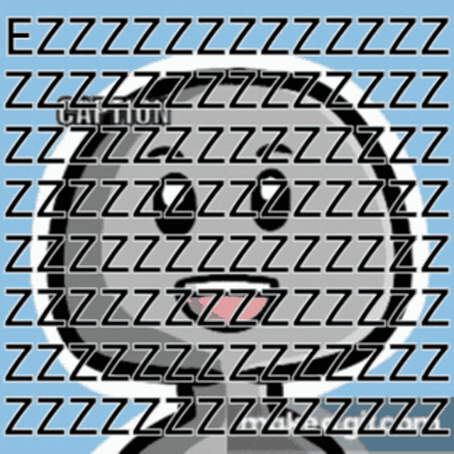 a picture of a person with the word zzz on the bottom right