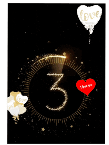 a balloon that says love is surrounded by balloons that say love