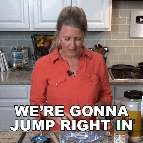 Were Gonna Jump Right In Jill Dalton GIF - Were Gonna Jump Right In Jill Dalton The Whole Food Plant Based Cooking Show GIFs