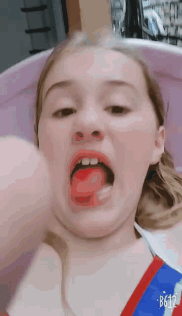 Crazy Lady GIF - Crazy Lady Tongue Out GIFs