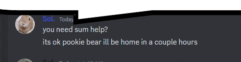 a screenshot of a discord conversation between a rabbit and a bear