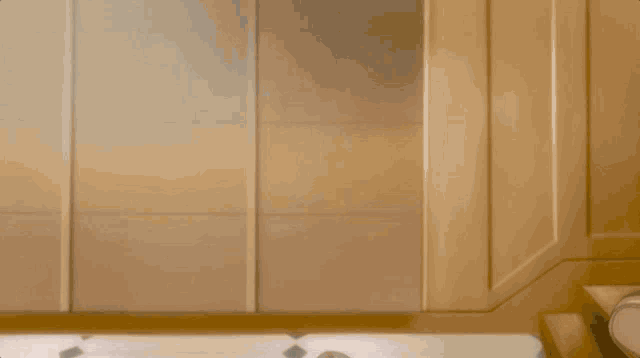 a white toilet is sitting in a bathroom with a tiled floor .