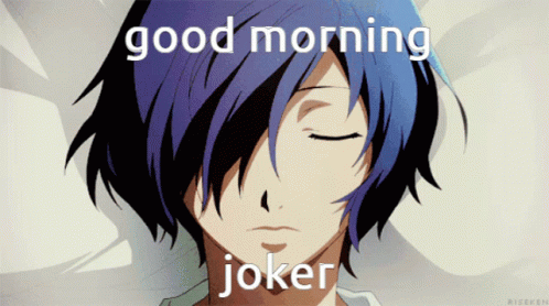 Persona3 Makoto Yuki GIF - Persona3 Makoto Yuki Good Morning Joker GIFs