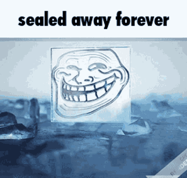 Frozen Trollface Sealed Away Forever GIF - Frozen Trollface Sealed Away Forever Trollface GIFs