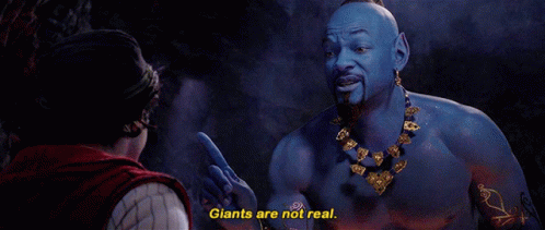 Aladdin Genie GIF - Aladdin Genie Giants Are Not Real GIFs