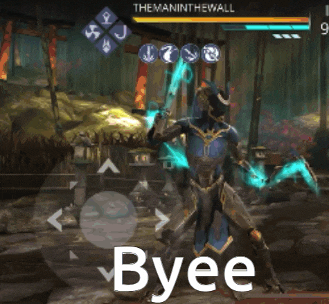 a screenshot of a video game with byee written on it