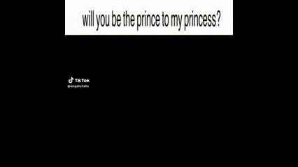 a picture of a princess and a prince with the words " will you be the prince to my princess "