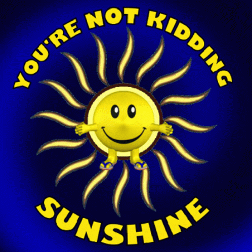 Youre Not Kidding Sunshine Sun GIF - Youre Not Kidding Sunshine Not Kidding Sun GIFs
