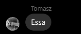 a black and white photo of a person named tomasz and essa
